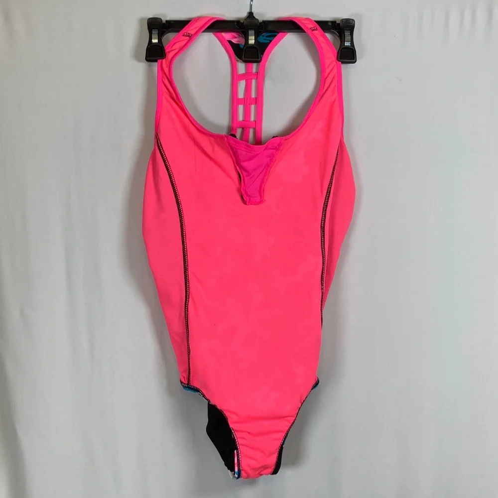 ZeroXposur Tropical Bloom Kids One Piece Swimsuit Sz L (14.5/16.5)